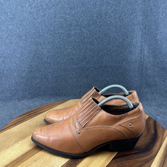 Dingo Women’s Brown Leather Western Country Cowgirl Ankle Sz 7 D102218 - Picture 5 of 11